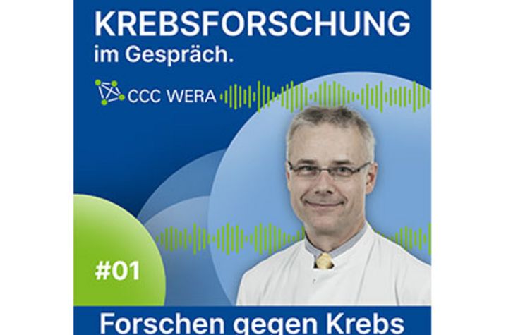 Illustration Podcast Krebsforschung im Gespräch. Folge 1