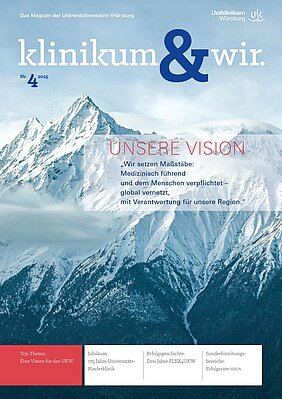 Titelseite des Magazins Klinikum & wir: Unsere Vision