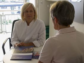 Gesprächssituation mit Patient 