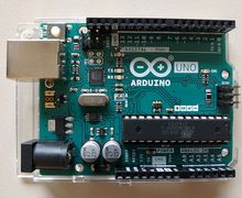 Illustrationsbild: The Arduino board used as the microprocessor.