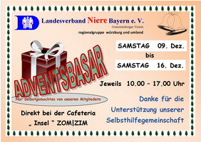Plakat Weihnachtsbasar