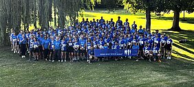 Das UKW wurde beim WVV Firmenlauf am 26. Juni (Donnerstag) erneut als größtes Team ausgezeichnet. Foto: UKW / Katja Zischler