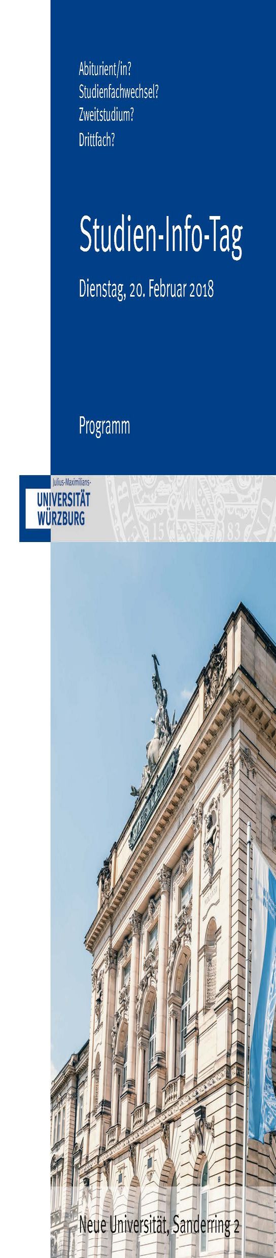 Studien-Info-Tag der Universität Würzburg