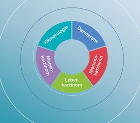 Grafik fünf wichtigste onkologische Erkrankungen