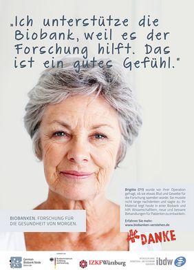 Illustration: Beispielplakat Infokampagne ibdw_Brigitte