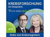 Illustrationsbild Podcast Krebsforschung im Gespräch. Rolle von Krebsregistern