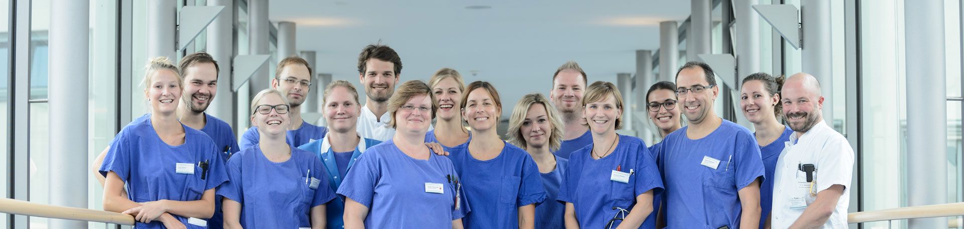 Gruppenbild: Das Team der Intensiv- und Notfallmedizin