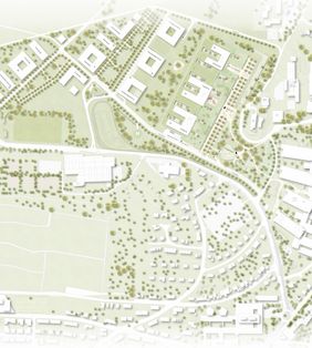 Lageplan des mit dem ersten Preis prämierten Entwurfs (Quelle: Hascher Jehle Objektplanung GmbH, Berlin)