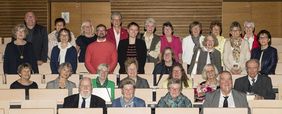 Ehemalige und aktive Mitglieder des Patientenbesuchsdienstes des UKW.