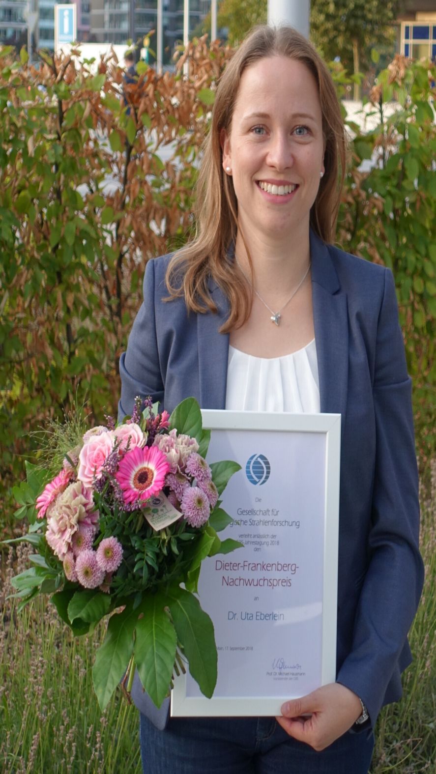 Dr. Uta Eberlein ist diesjährige Preisträgerin des Dieter-Frankenberg-Nachwuchspreises