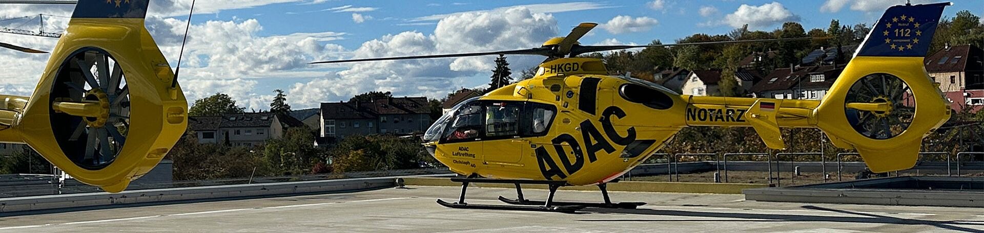 Notfall- und Katastrophenmedizin, Bild: M. Kippnich Symbolbild: Ein Rettungshubschrauber auf dem Landeplatz