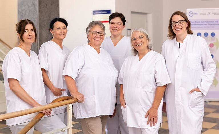 Gruppenbild des Teams der Gynäkologisch-Onkologischen Tagesklinik