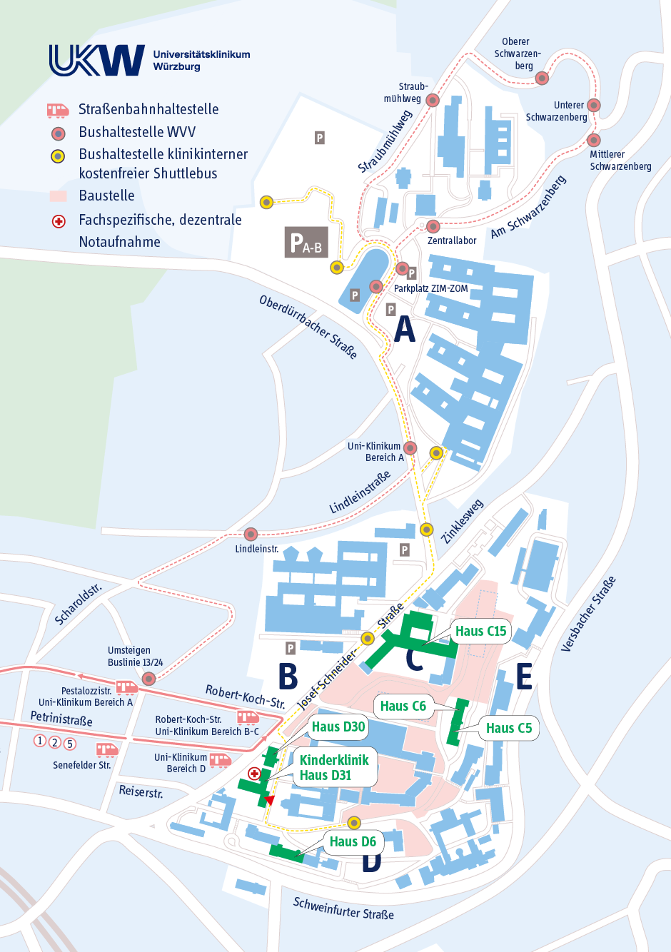 Lageplan Kinderklinik Lageplan Kinderklinik