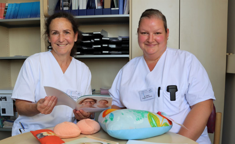 Portraitbild der beiden Breast Care Nurses an der Frauenklinik Würzburg