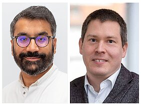 Collage der beiden Porträts der Wissenschaftler. 