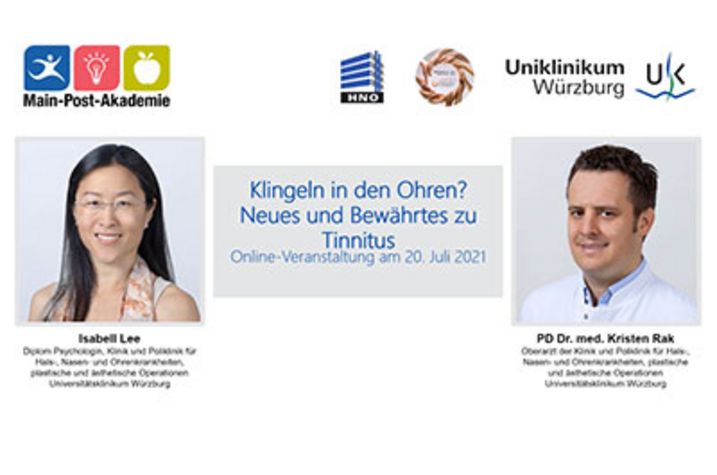 Titel Abendsprechstunde Tinnitus: Dr. Lee und Dr. Rak