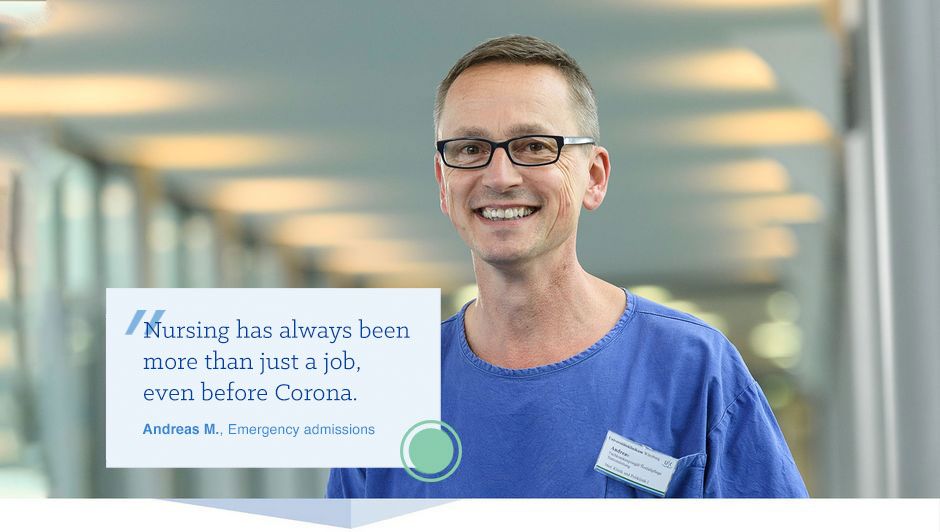 Andreas M.: Nursing has always been more than just a job, even before Corona. 