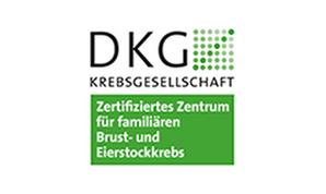 Logo Zertifiziertes Zentrum für familären Brust- und Eierstockkrebs