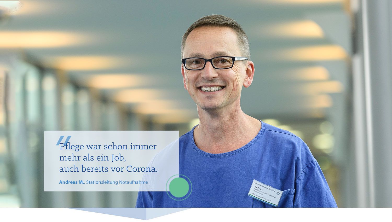 Header-Foto von Andreas M.: Header-Foto von Andreas M.: Pflege war schon immer mehr als ein Job, auch bereits vor Corona.