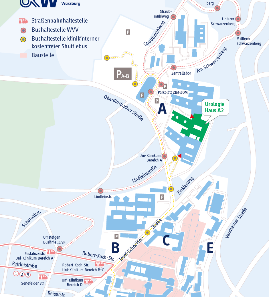 Lageplan Urologie