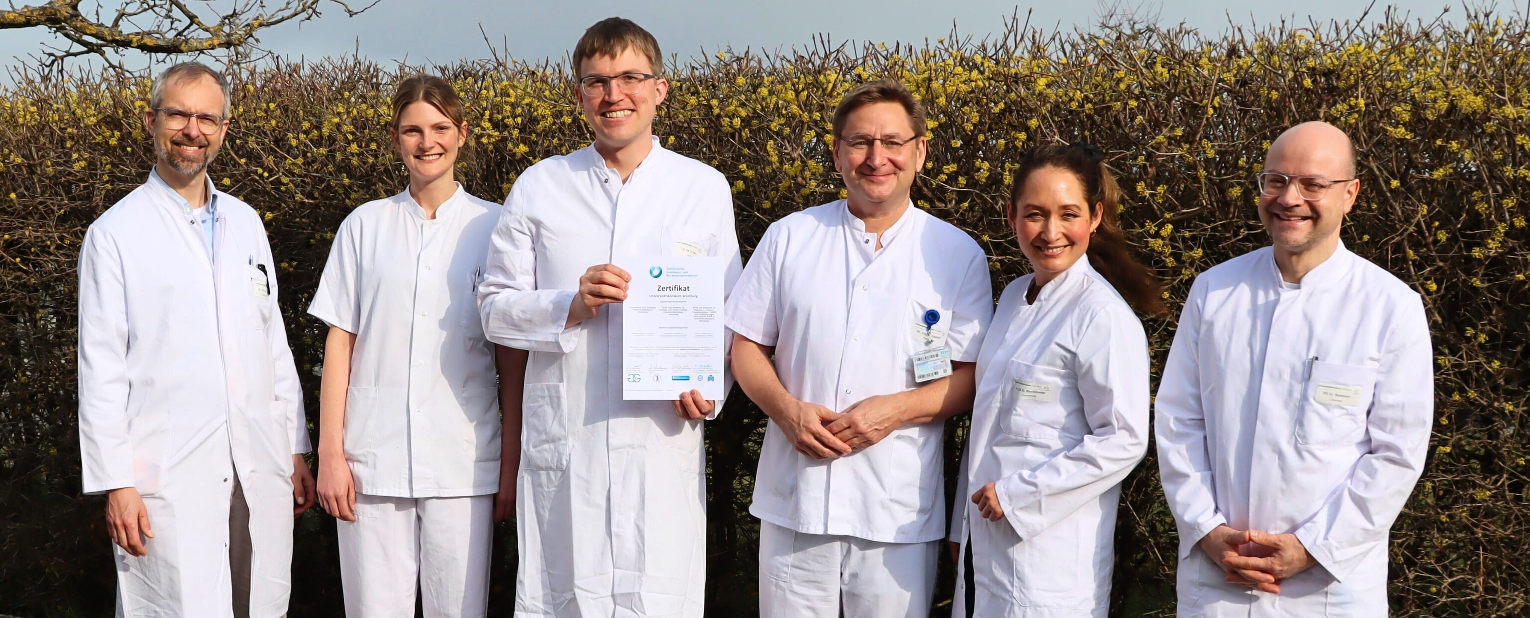 Das interdisziplinäre Behandlungsteam freut sich über die Gründung des Kontinenz- und Beckenbodenzentrums Unterfranken am Universitätsklinikum Würzburg. © Kirstin Linkamp / UKW