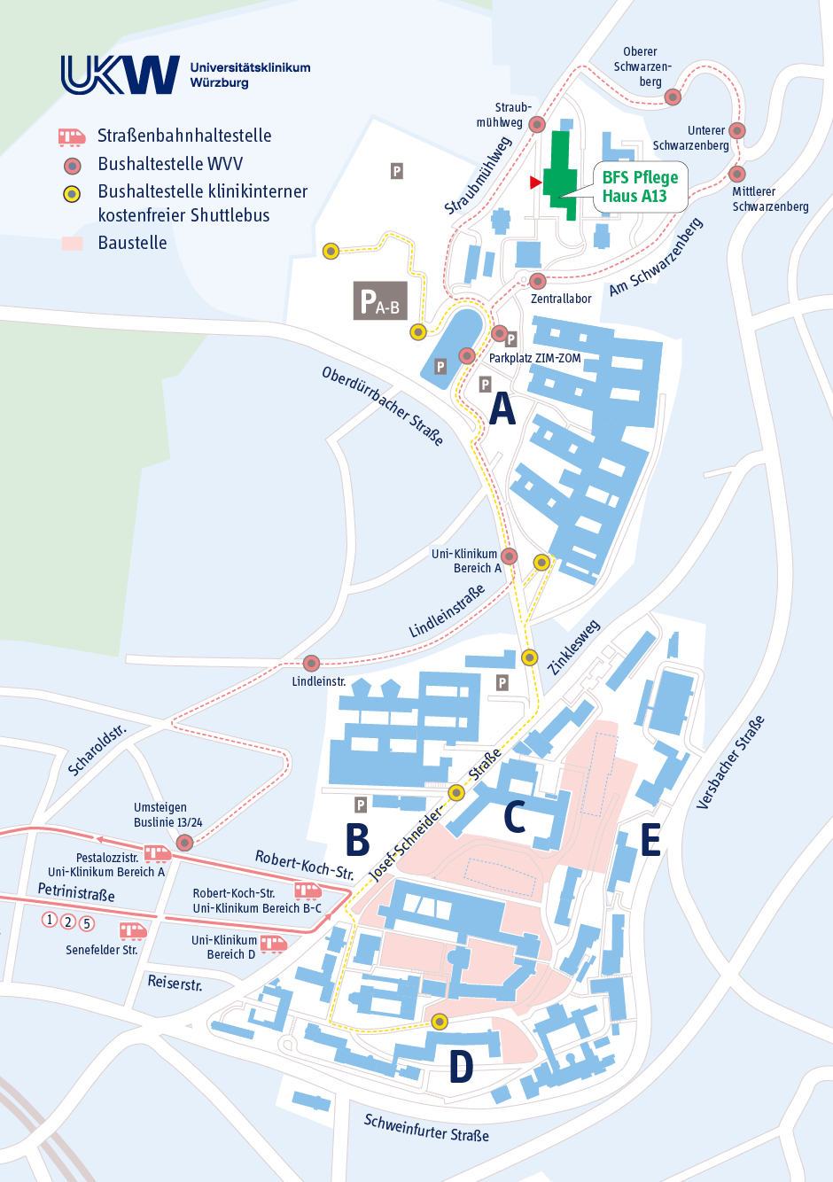 Lageplan BFS Pflege Lageplan BFS Pflege