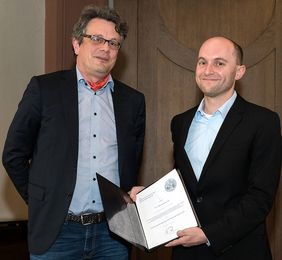 Mathias Lutz mit Laudator Peter Heuschmann