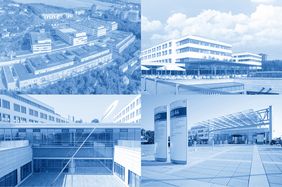 Zentrum Innere Medizin und Zentrum Operative Medizin, ZOM, ZIM, Luftbild