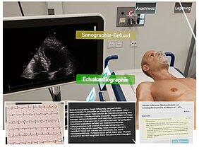 Collage aus vier Bildern mit Feedback-Komponenten