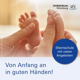 Von Anfang an in guten Händen - das ist in der Elternschule der Frauenklinik des UKW möglich.