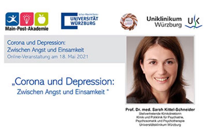 Titel Abendsprechstunde Corona und Depression: Prof. Dr. med. Kittel-Schneider
