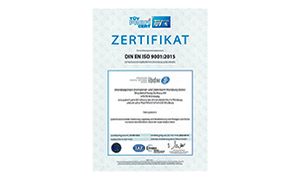 Link zum Zertifikat der ISO-Zertifizierung
