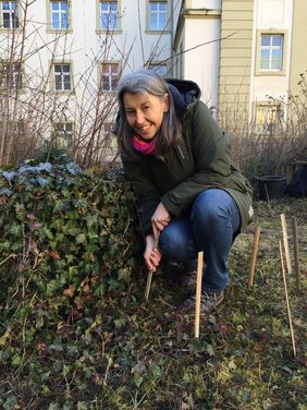 Renate Ullrich markierte auf dem kleinen Areal 191 Einzelpflanzen.