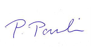 Unterschrift von Prof. Dr. Paul Pauli