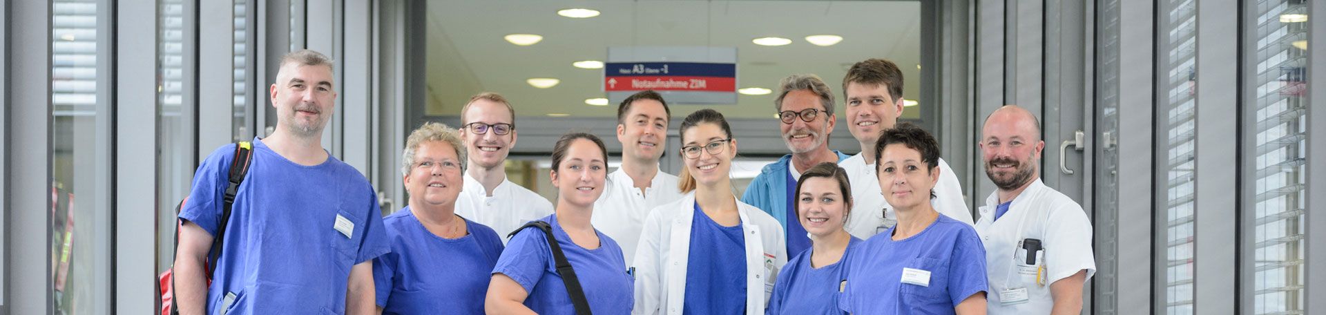 Gruppenbild: Das Team der Intensiv- und Notfallmedizin