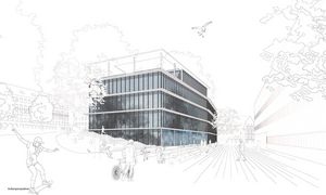 Illustrationsfoto des zukünftigen Gebäudes