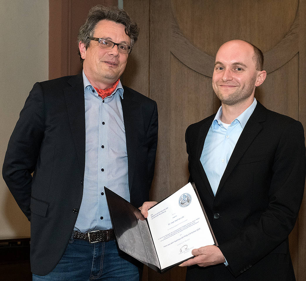 Mathias Lutz mit Laudator Peter Heuschmann