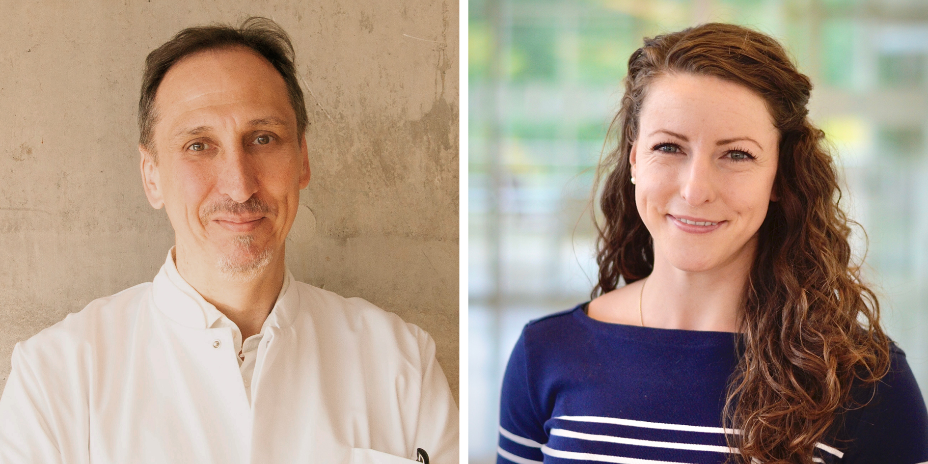 Foto zeigt Prof. Dr. Alexander Meining und die Diätassistentin Constanze Wolz, beide von der Medizinischen Klinik II.