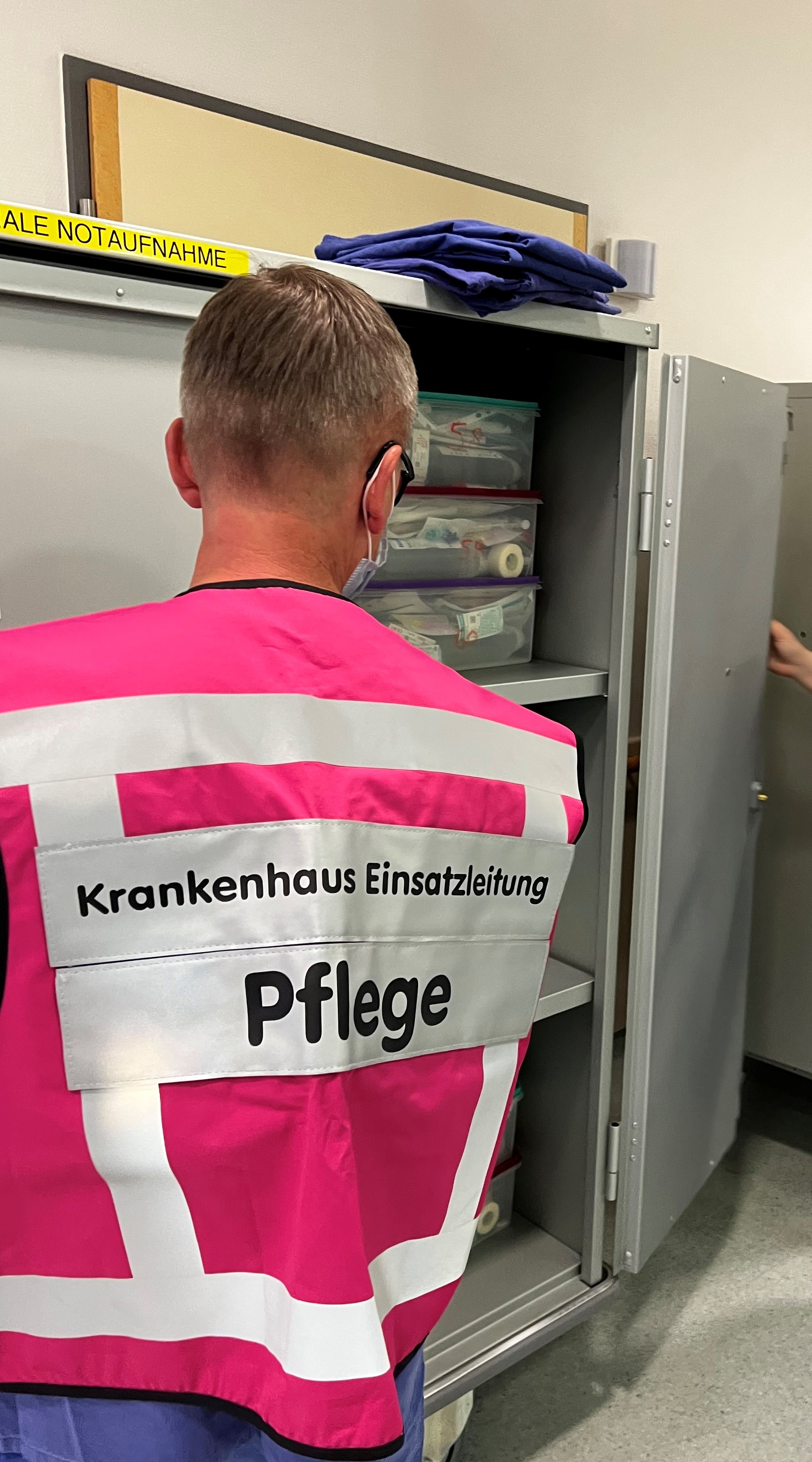 Das UKW nutzte die Übung, um die Krisenabläufe in der Notaufnahme zu trainieren. Foto: UKW/Dreising