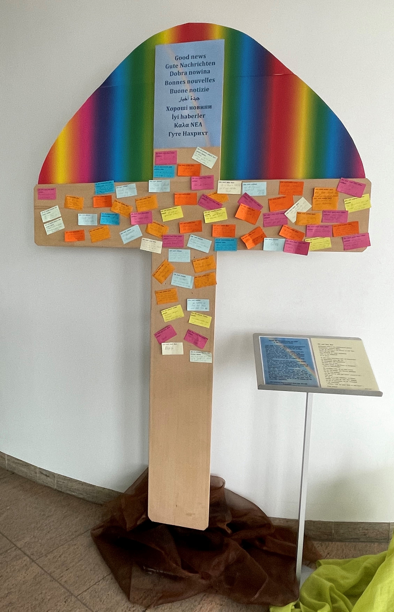 So sah das Fastenkreuz im Zentrum für Operative Medizin am Ende der Aktion aus.