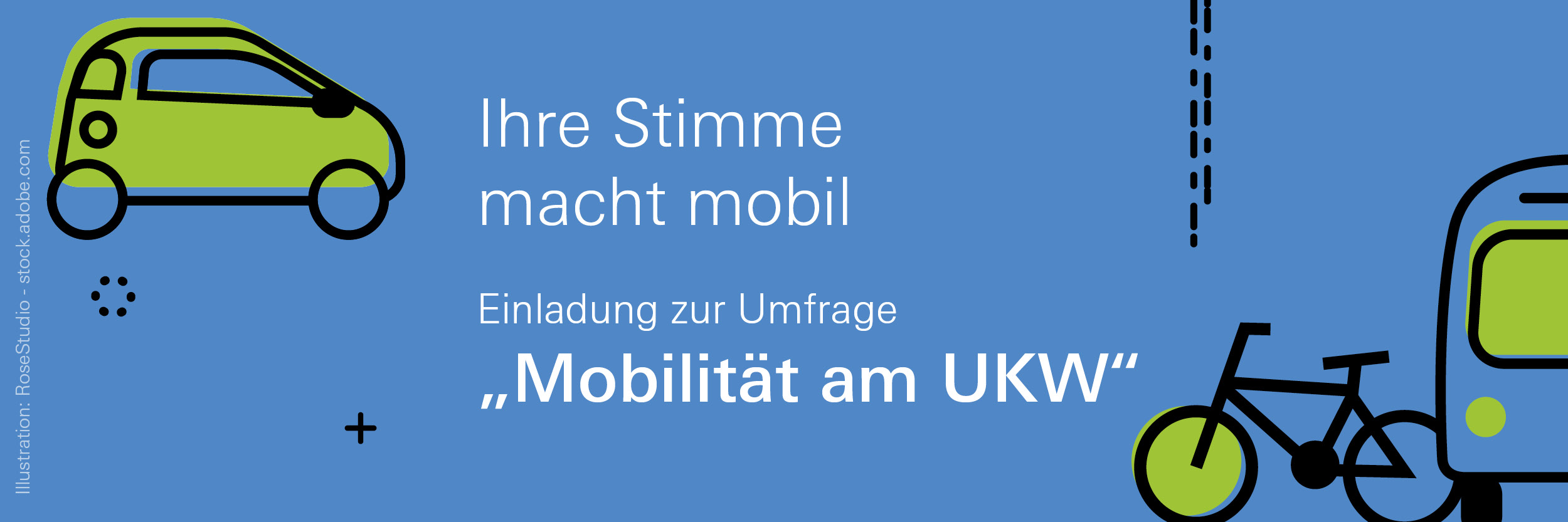 Das Bild zeigt ein Banner zum Mobilitätskonzept 