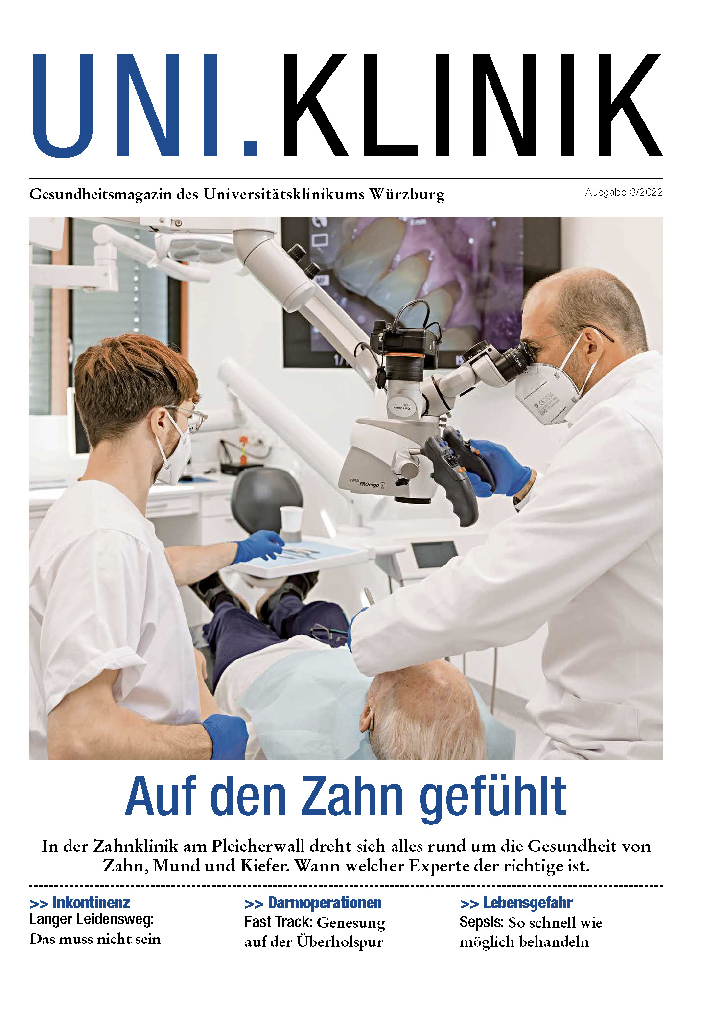 Universitätsklinikum Würzburg Schwerpunktthema Zahnklinik Neue