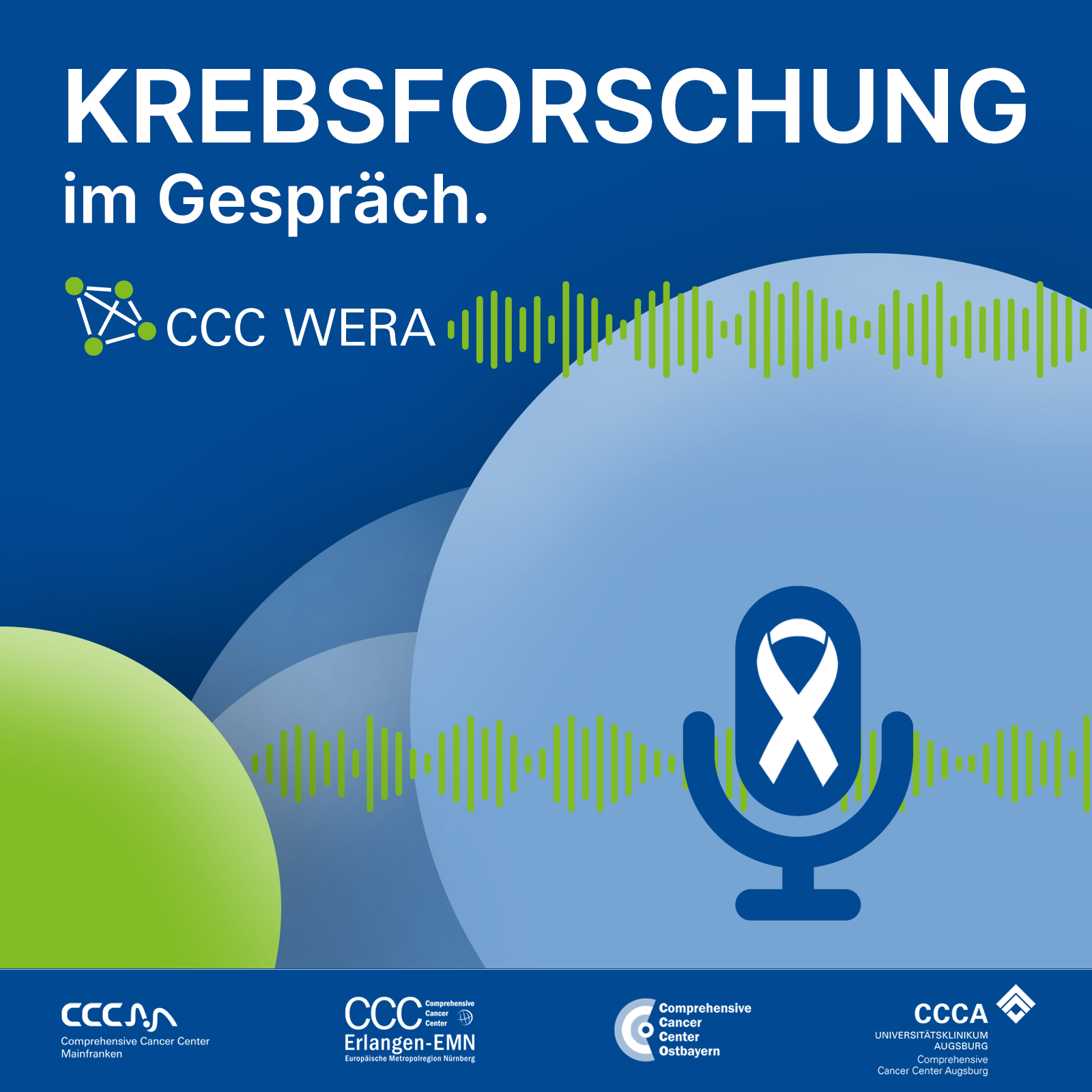 Kurzweilig, offen, einfach und verständlich – ab 1. April 2023 sprechen im Podcast „Krebsforschung im Gespräch“ Wissenschaftlerinnen und Wissenschaftler aus der Comprehensive Cancer Center Allianz WERA über aktuelle Themen der Krebsforschung.