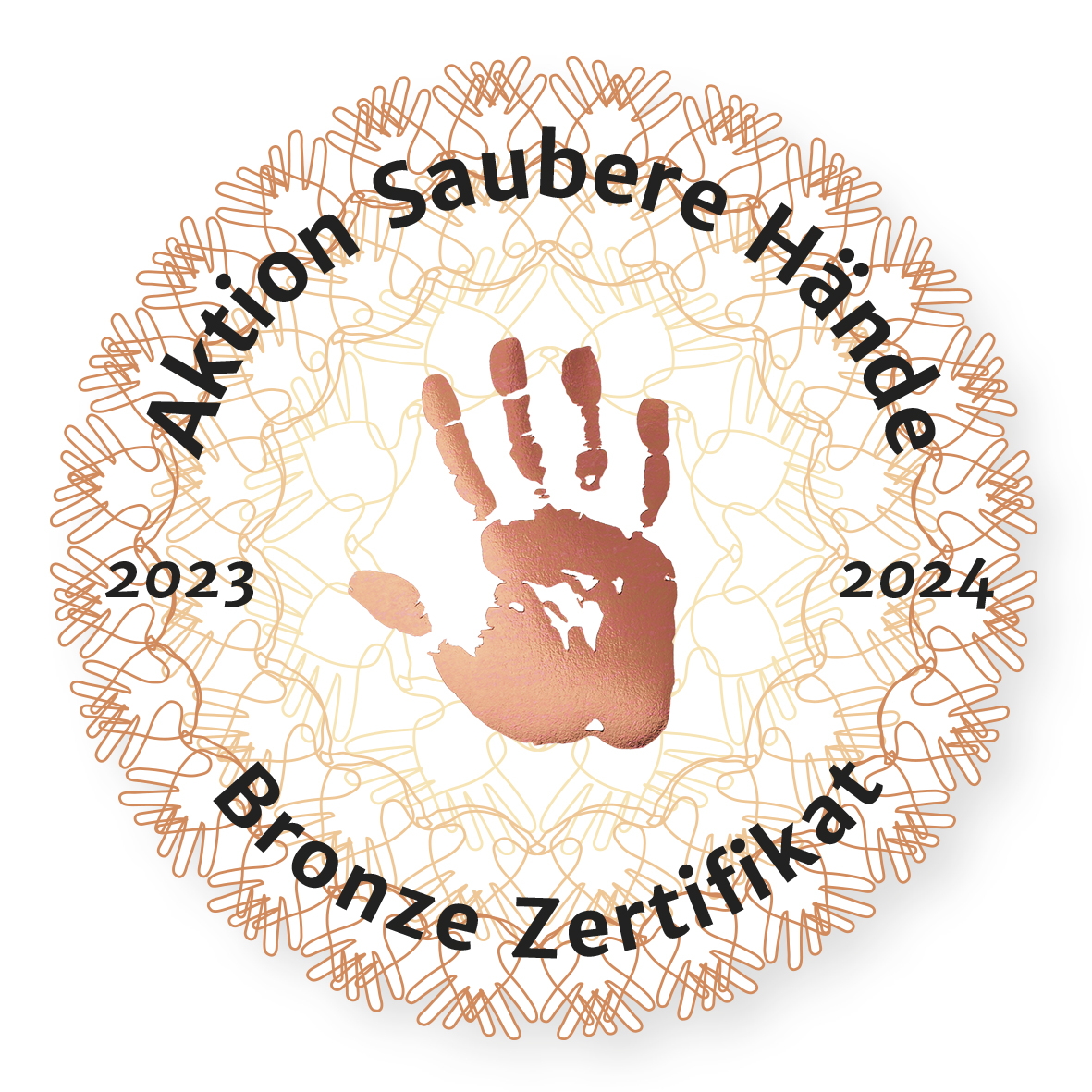 Das Uniklinikum Würzburg kann sich erneut mit dem Siegel des Bronze-Zertifikats der „Aktion Saubere Hände“ schmücken.