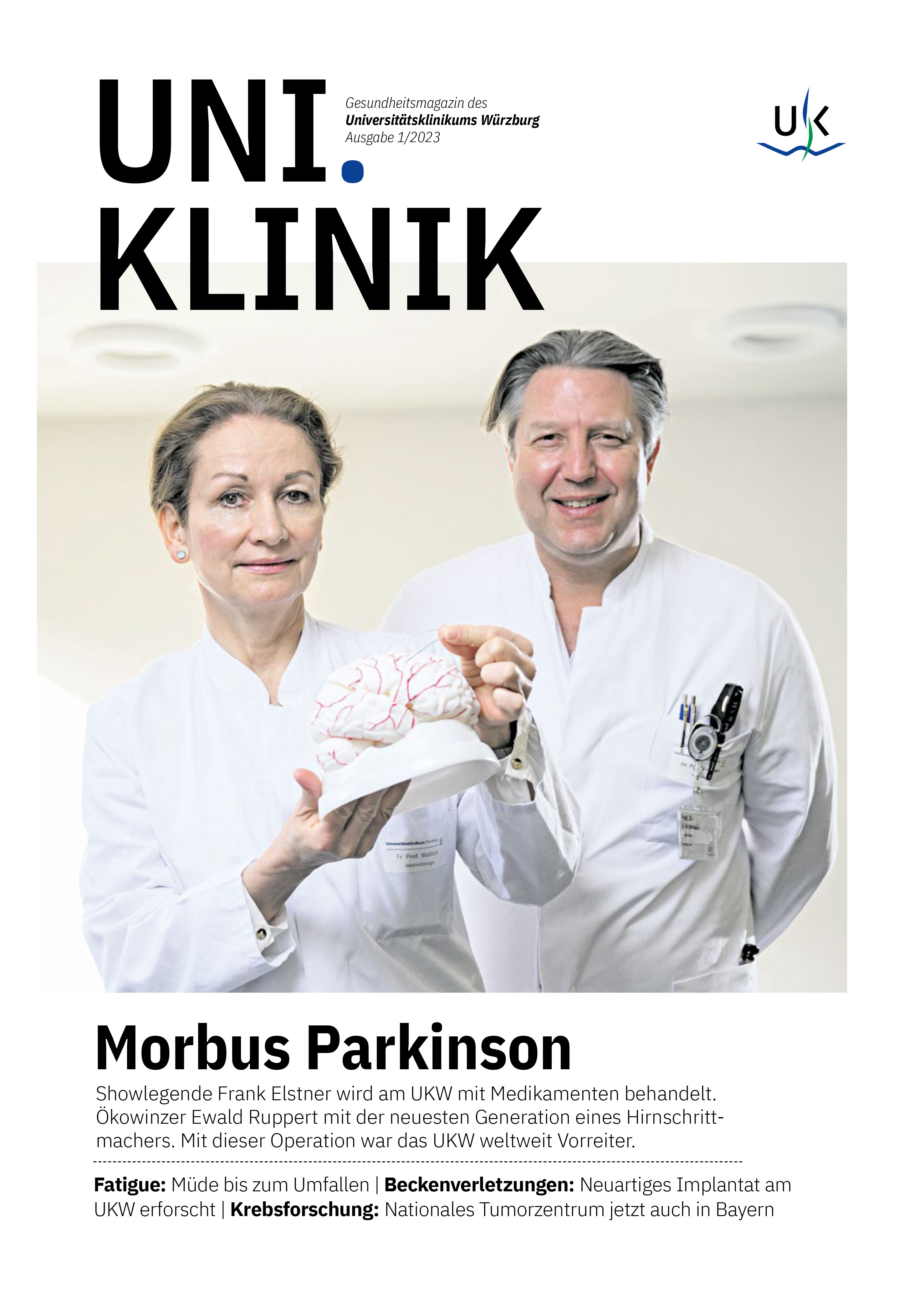 Das Titelbild der aktuellen Ausgabe des Patientenmagazins des UKW.