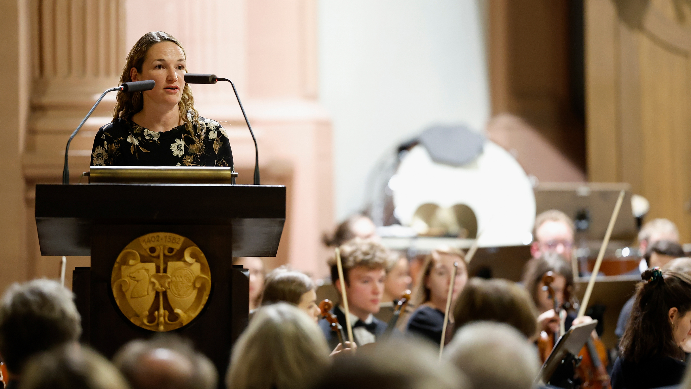 Eva-Maria Schwienhorst-Stich während des Festkonzerts in der Neubaukirche.