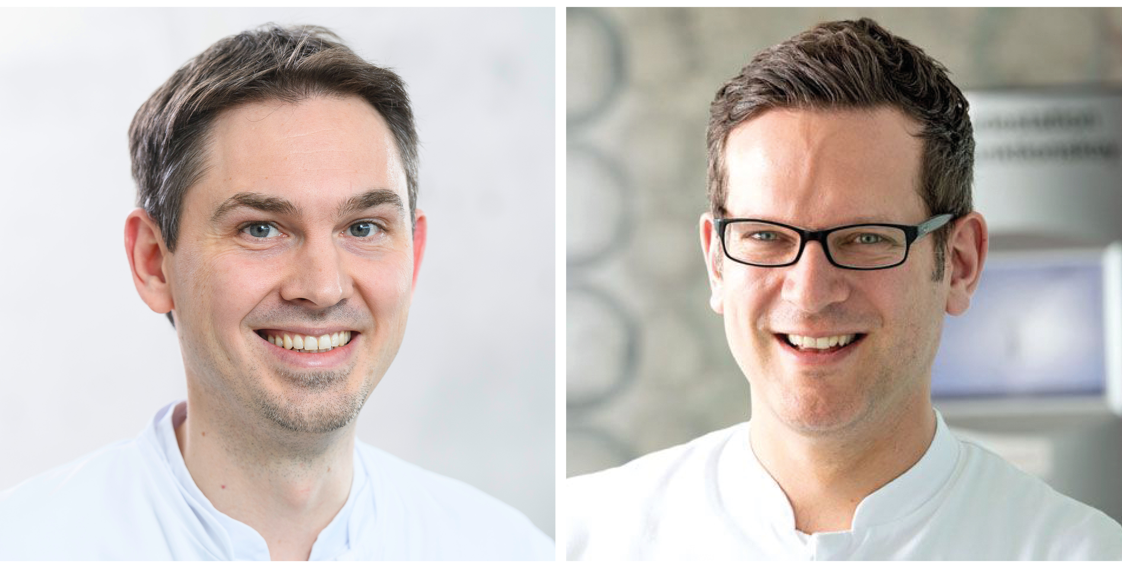 Prof. Dr. Alexander Hann (links) und Prof. Dr. Florian Seyfried referieren am 25. Februar 2025 in einer Online-Veranstaltung zur Refluxerkrankung. 
