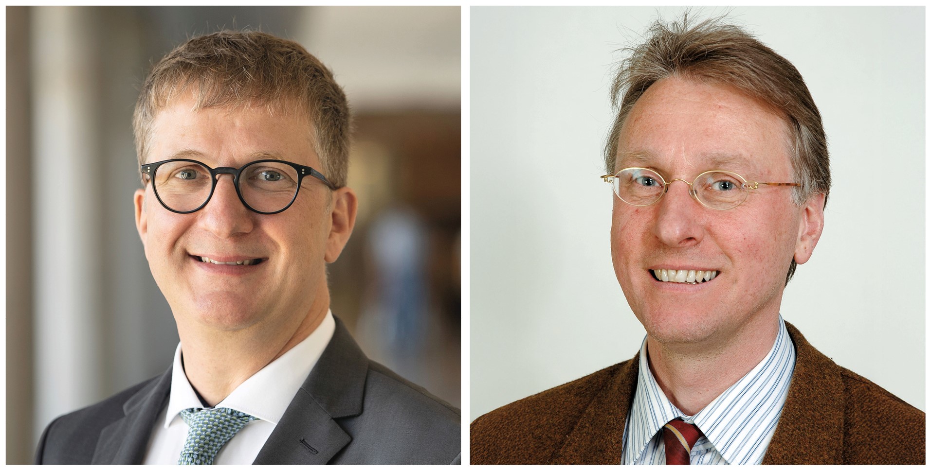 Portraitfotos Prof. Dr. Sebastian Walther und PD Dr. Martin Lauer