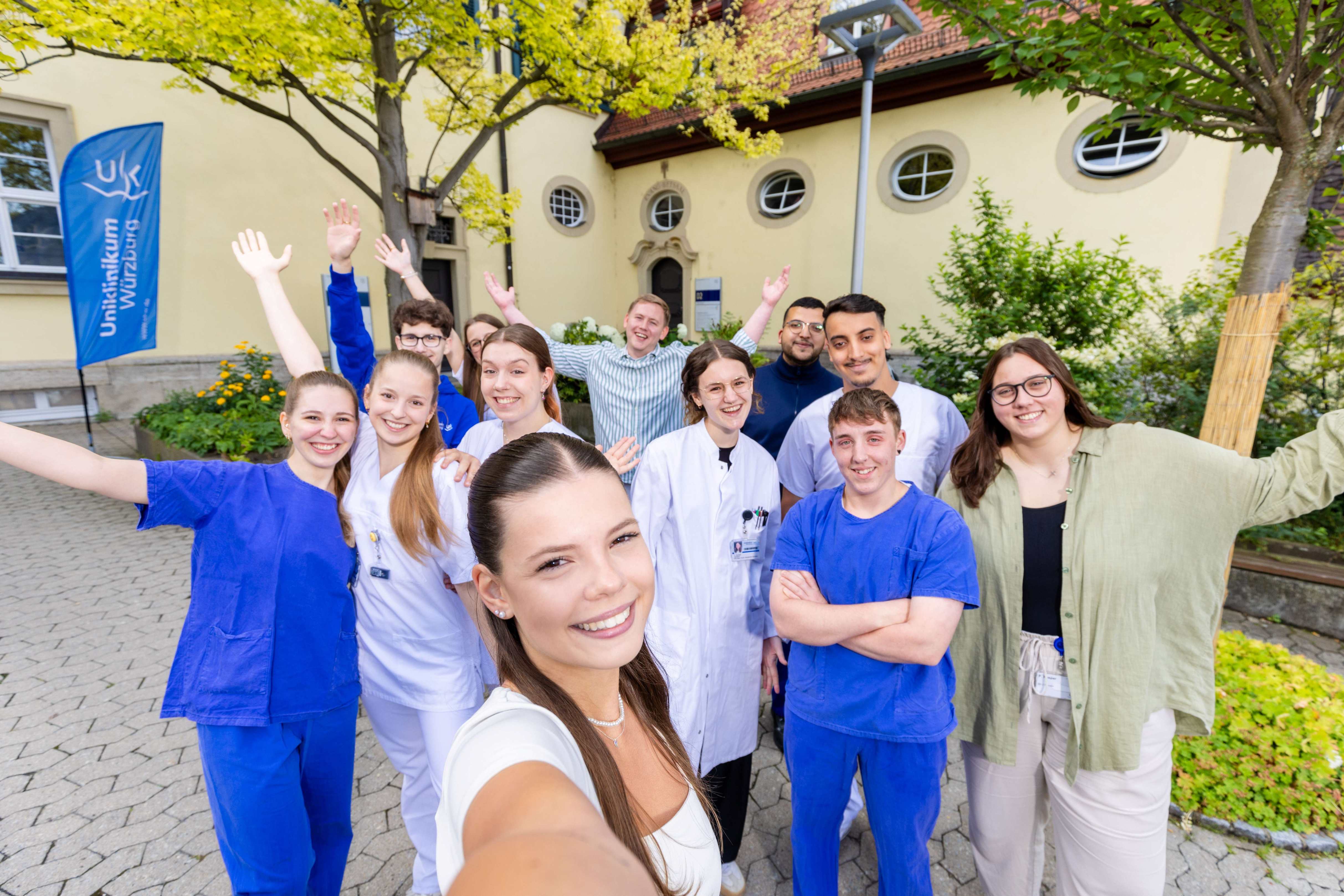 Verschiedene Ausbildungsmöglichkeiten an der Uniklinik Würzburg