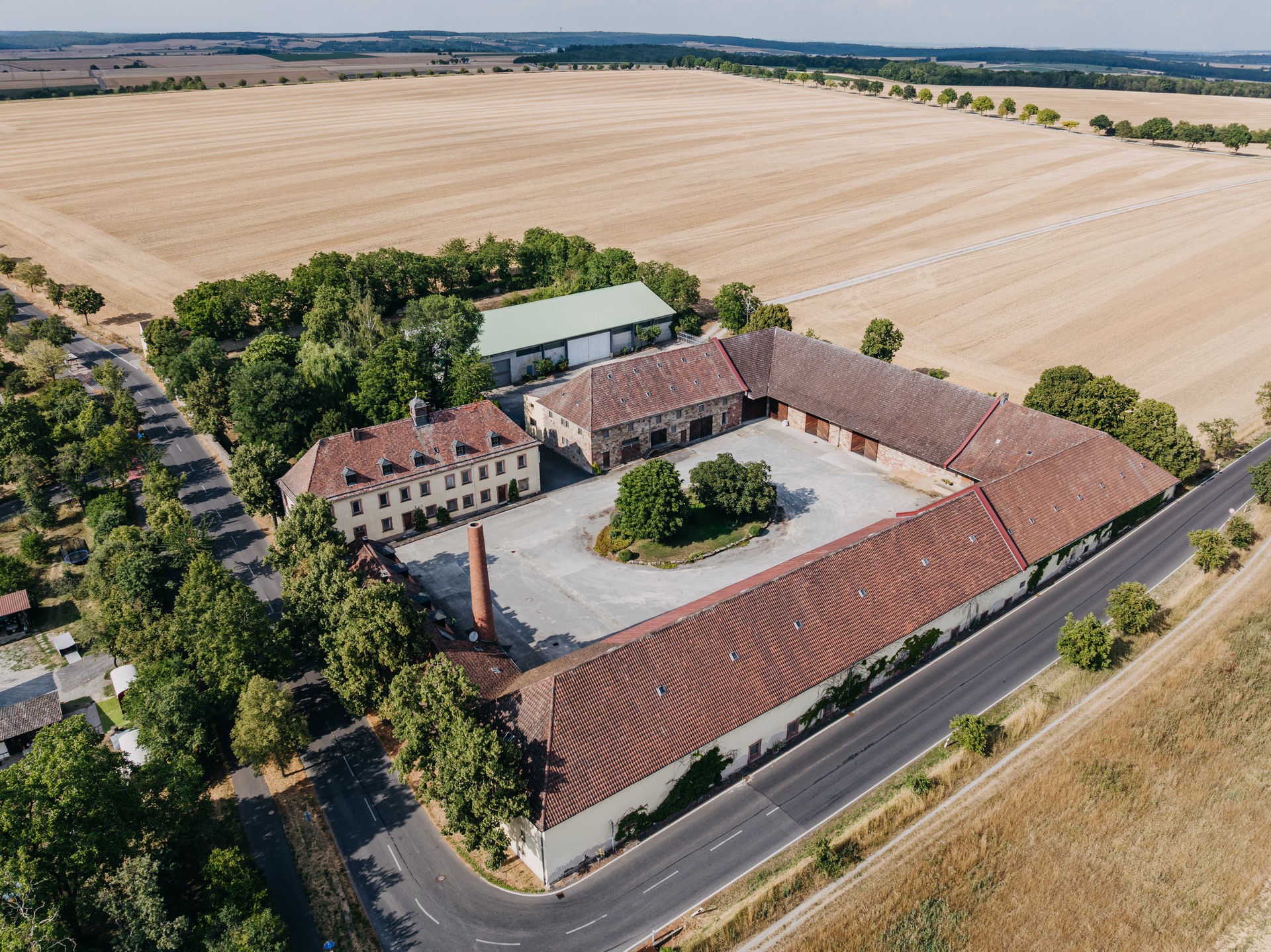 Gebäude von oben